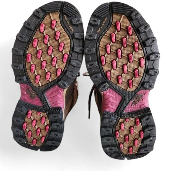 The North Face Hydroseal Mid Waterproof Brown Leather Hiking Boot Womens 6.5 - Picture 5 of 10